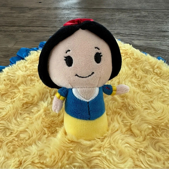 Hallmark X Disney Itty Bittys Snow White Princess Blanket Lovie Blankie Satin - Picture 2 of 4